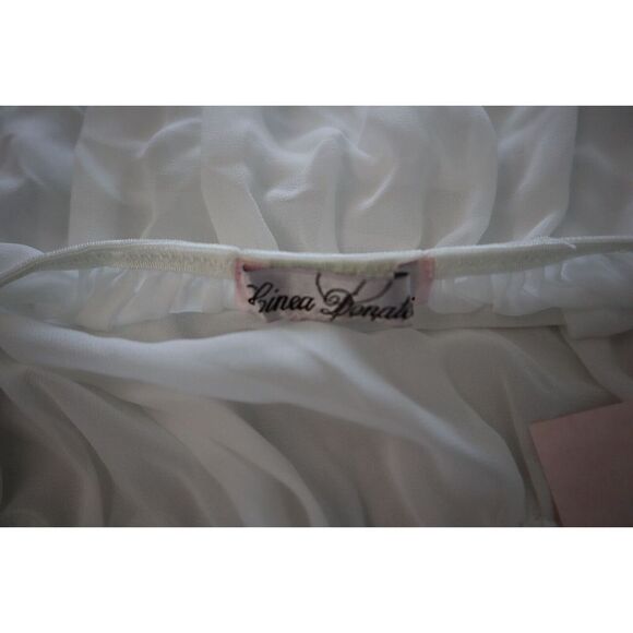 Linea Donatella Womens Sz L Ivory Juliet Lace-Trimmed Chemise Lingerie Nightgown - Picture 11 of 13